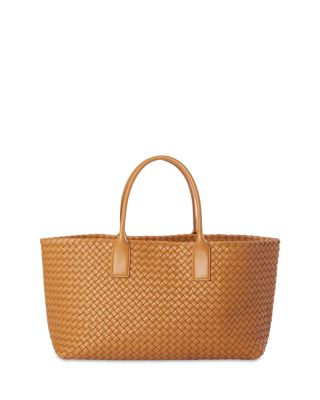Cabat Medium Intrecciato Leather Tote Bag