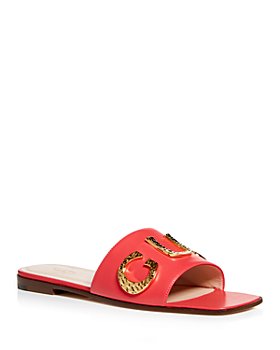 Gucci - Women's Logo Embellished Slide Sandals