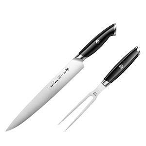 Cangshan Thomas Keller Signature Collection 2-piece Carving Set In Black
