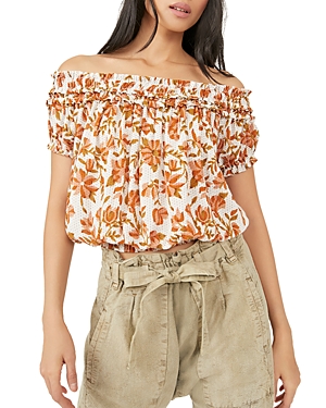 FREE PEOPLE SUKI OFF-THE-SHOULDER BLOUSE