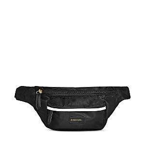 Paravel Fold Up Belt Bag In Black