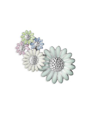 Georg Jensen - Sterling Silver Layered Daisy Earcuff