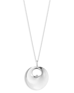 Georg Jensen Sterling Silver Hidden Heart Long Pendant Necklace, 35.43