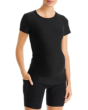 Beyond Yoga On The Down Low Maternity Top In Darkest Night
