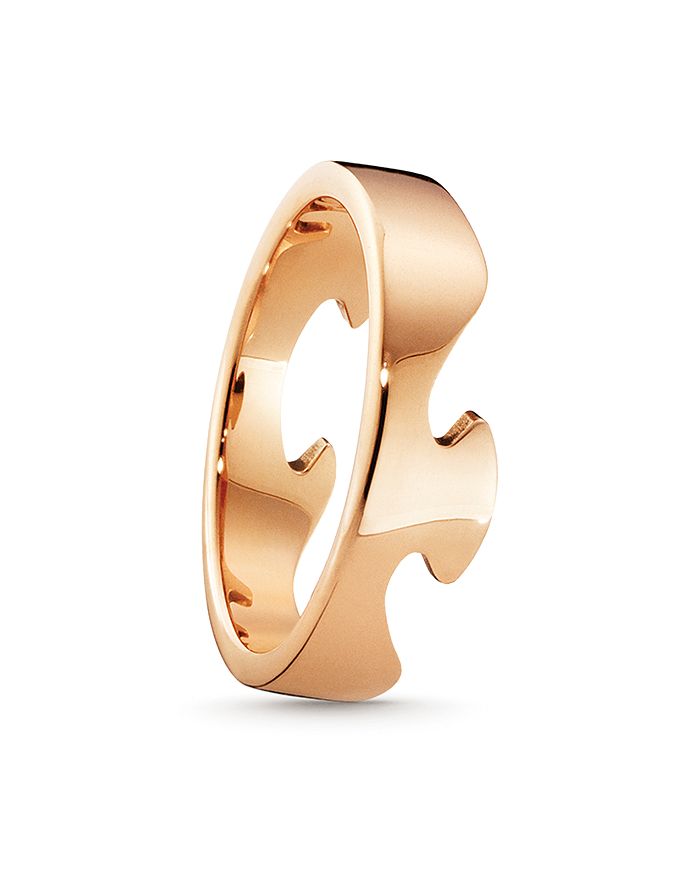 Georg Jensen Fusion End Rings In Rose Gold