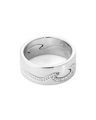 18K White Gold Fusion End Ring