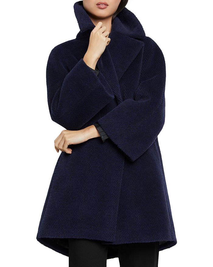 Orsay Manteau Classique Femme Bleu Élégant Polyester (EU 36