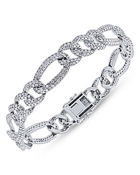 Bloomingdale's - Men's Diamond Cuban Link Bracelet in 14K White Gold, 8.0 ct. t.w. - 100% Exclusive
