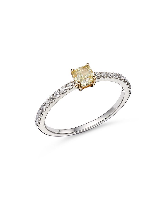 Bloomingdale's - White & Yellow Diamond Stacking Ring in 14K White & Yellow Gold, 0.65 ct. t.w. - 100% Exclusive