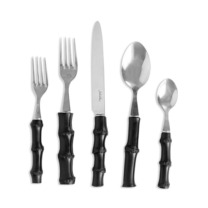 Juliska Bamboo Black 5Piece Flatware Place Setting Bloomingdale's