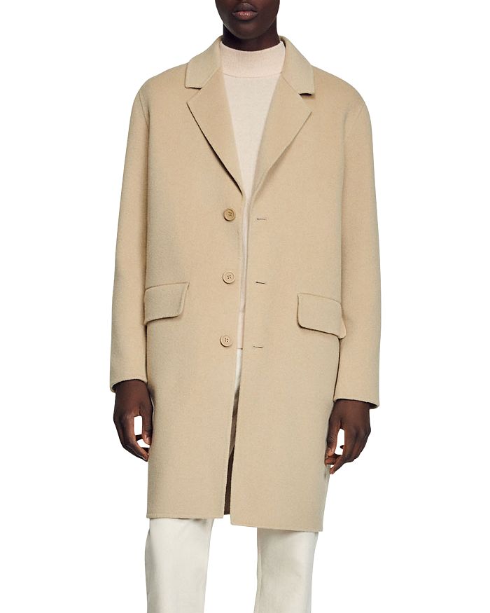 Sandro Double Sided Coat | Bloomingdale's