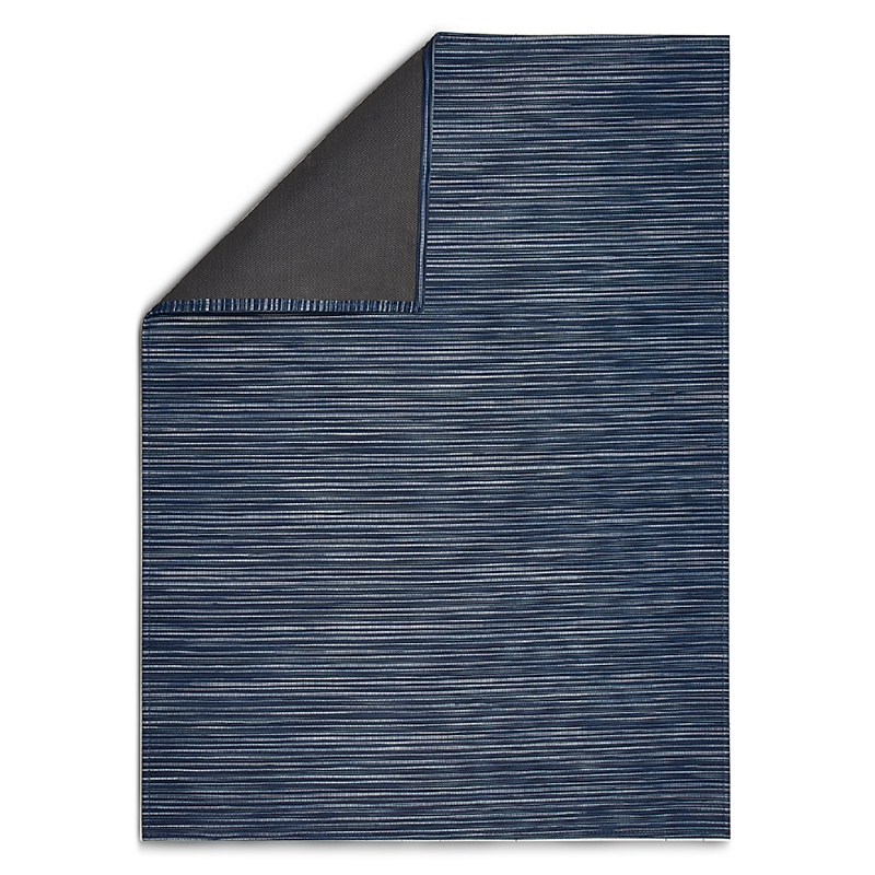 Chilewich Rib Weave Rug, 35 X 48 In Indigo