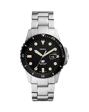 Fossil Bracelet Watch, 42mm In Black/silver