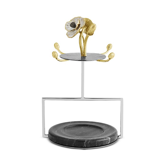 Michael Aram Anemone Demitasse Cup & Saucer Set with Stand Bloomingdale's