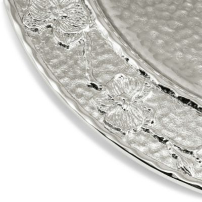 White Orchid Charger Plate