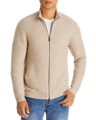 The Men's Store at Bloomingdale's Wool & Cashmere Textured Full Zip ...