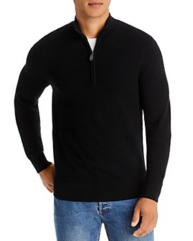 The Men's Store at Bloomingdale's - Waffled Merino Wool Half Zip Sweater