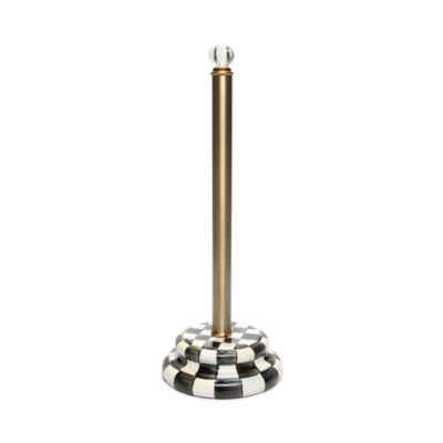 Courtly Check Enamel Toilet Tissue Holder