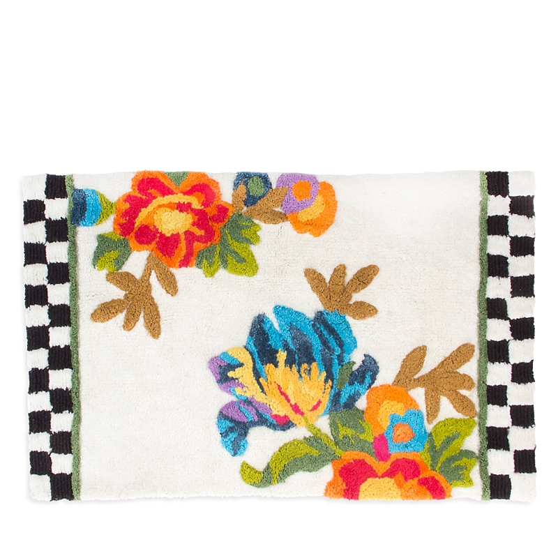 Mackenzie-childs Flower Market Bath Rug In Multi