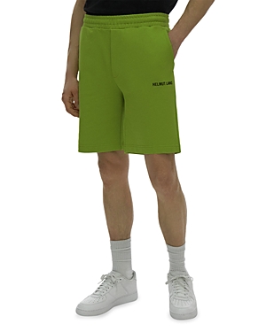 Helmut Lang Men's Core Logo Terry Sweat Shorts In Parrot