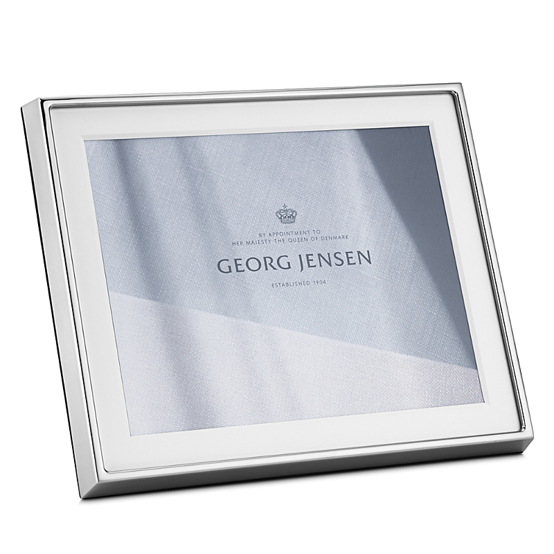 Georg Jensen Deco Stainless Steel Frame, 8" X 10" In Silver