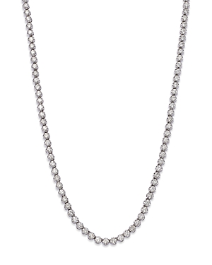 Bloomingdale's Diamond Crown Set Tennis Necklace In 14k White Gold, 8.0 Ct. T.w. - 100% Exclusive