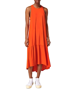 Shop Sweaty Betty Explorer Ace Midi Dress In Resort Red