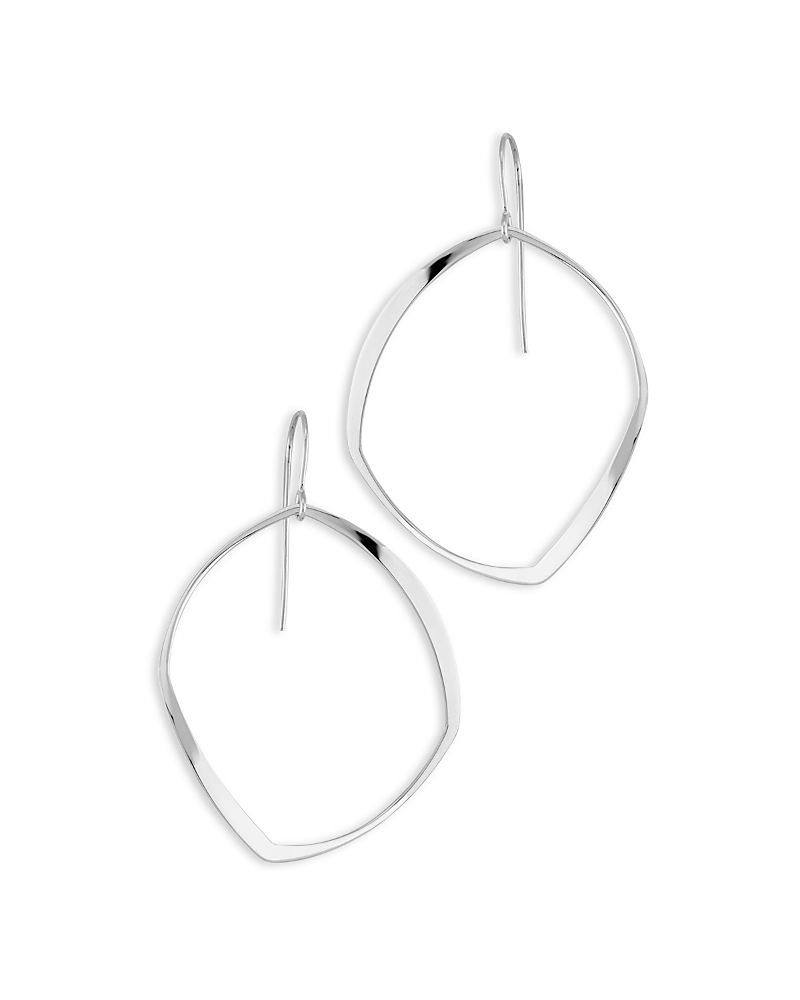 Bloomingdale's Abstract Oval Open Drop Earrings In Sterling Silver - Exclusive In Silver