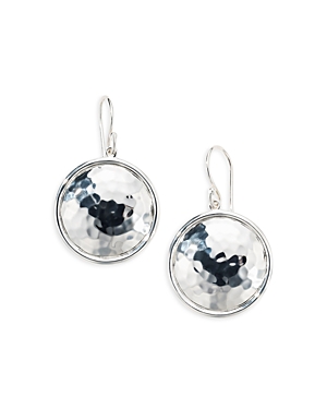 Ippolita Sterling Silver Classico Hammered Dome Drop Earrings