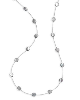 IPPOLITA - Sterling Silver Rock Candy Mother of Pearl Statement Necklace, 35"