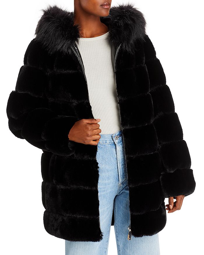 Calvin Klein Faux Fur Jacket | Bloomingdale's