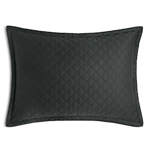 Hudson Park Collection Hudson Park Double Diamond Quilted Standard Sham - 100% Exclusive In Black