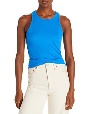 L Agence L'agence Nia Racerback Tank Top In Electric Blue