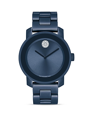 Movado Bold Iconic Metals Watch, 36mm In Blue