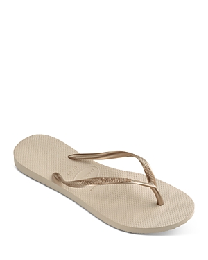Havaianas Slim Flatform Flip Flop In Beige