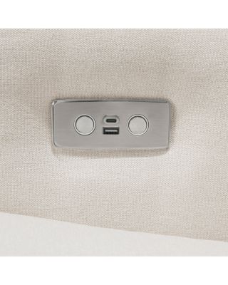 Sigi Electronic Recliner and Glider in Eco Performance Fabric with USB Port