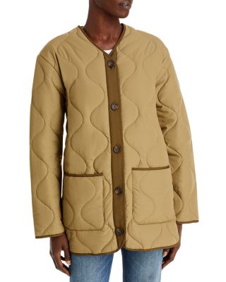 Rails Elin Oversize Quilted Jacket In Sage