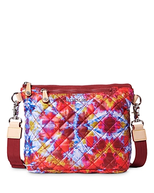 Mz Wallace Metro Scout Quilted Nylon Crossbody Bag In Prism/silver