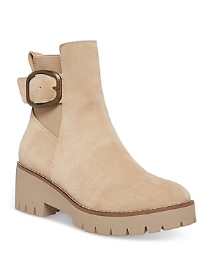 Blondo Dahlia Waterproof Bootie In Sand Suede