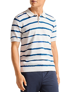 Ted Baker Cromer Cotton Painterly Stripe Polo Shirt