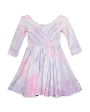 Shop Worthy Threads Girls' Tie Dye Twirly Dress - Little Kid, Big Kid In Pastel Pink