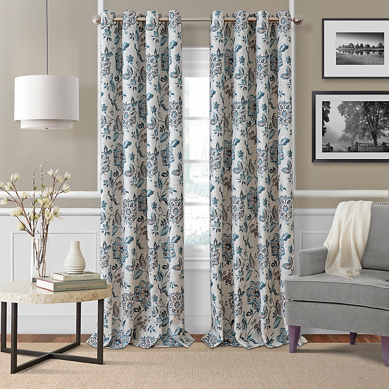 Elrene Home Fashions Sorrento Room Darkening Window Curtain Panel, 52 X 95 In Black/taupe