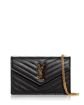 Saint Laurent - Envelope Quilted Leather Chain Wallet