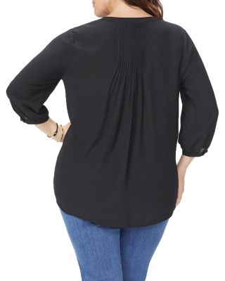 Pintuck-Back Blouse