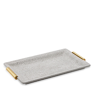 Aerin Shagreen Small Vanity Tray In Dove