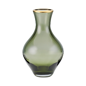 Aerin Sancia Baluster Glass Vase In Fern