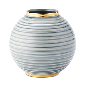 Shop Aerin Calinda Round Vase In Shadow