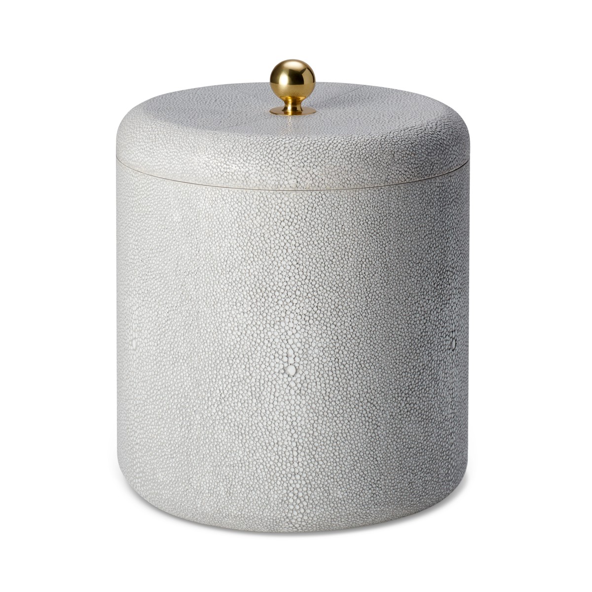 Aerin Shagreen Lidded Ice Bucket in Dove
