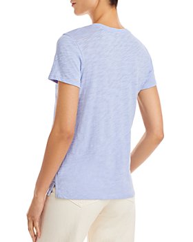 Bloomingdales Women Clothing T-shirts Short Sleeved T-Shirts Cotton Short Sleeve Tee 