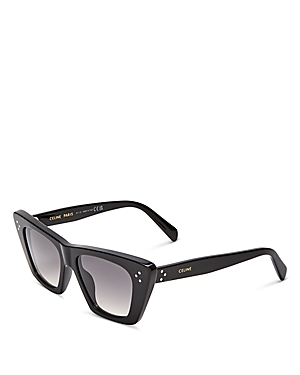 Shop Celine Cat Eye Sunglasses, 51mm In Black/gray Gradient